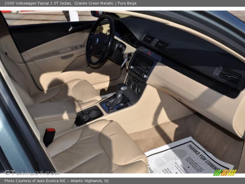 Granite Green Metallic / Pure Beige 2006 Volkswagen Passat 2.0T Sedan