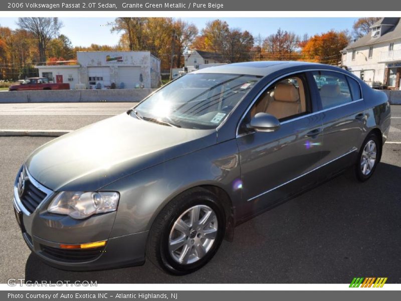 Granite Green Metallic / Pure Beige 2006 Volkswagen Passat 2.0T Sedan