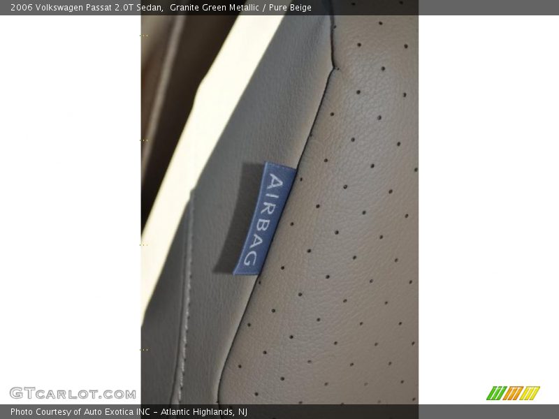 Granite Green Metallic / Pure Beige 2006 Volkswagen Passat 2.0T Sedan