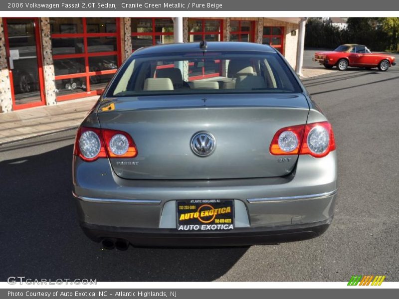 Granite Green Metallic / Pure Beige 2006 Volkswagen Passat 2.0T Sedan