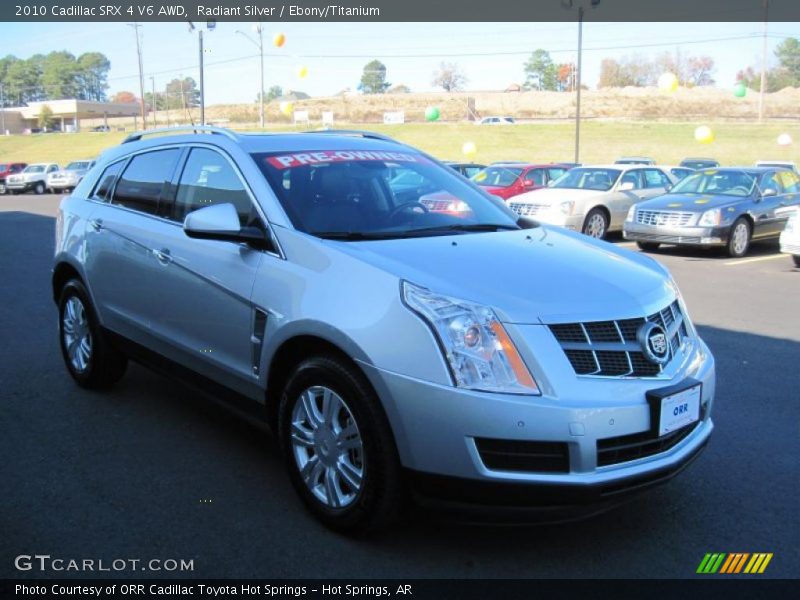 Radiant Silver / Ebony/Titanium 2010 Cadillac SRX 4 V6 AWD