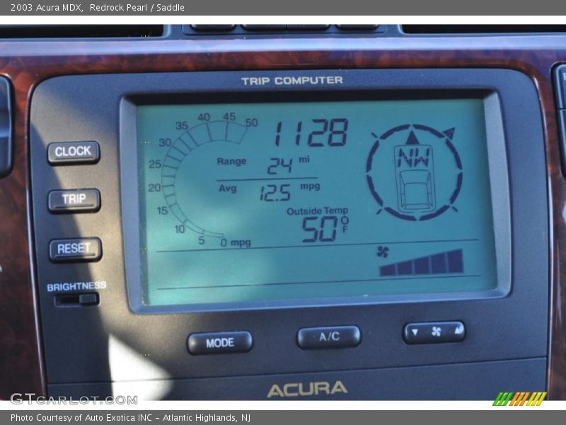 Controls of 2003 MDX 