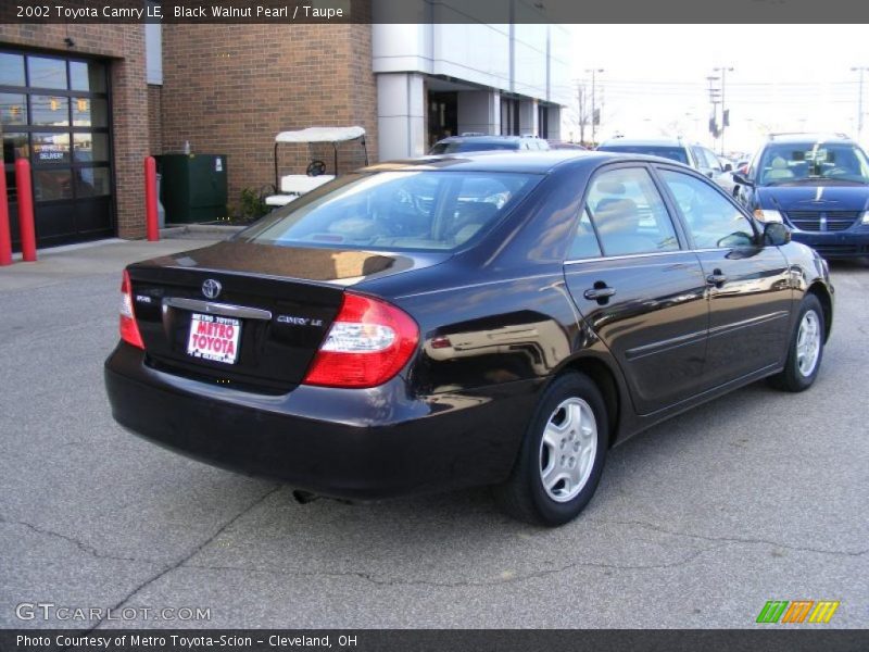 Black Walnut Pearl / Taupe 2002 Toyota Camry LE