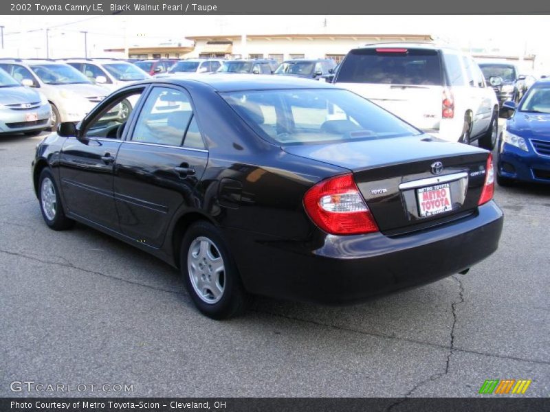 Black Walnut Pearl / Taupe 2002 Toyota Camry LE