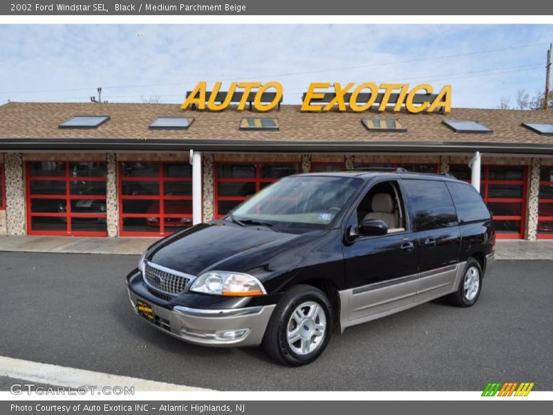 Black / Medium Parchment Beige 2002 Ford Windstar SEL