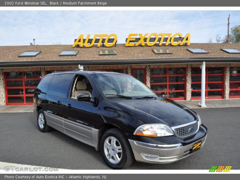 Black / Medium Parchment Beige 2002 Ford Windstar SEL