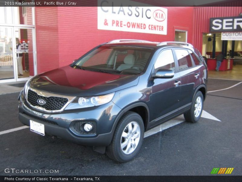 Pacific Blue / Gray 2011 Kia Sorento LX