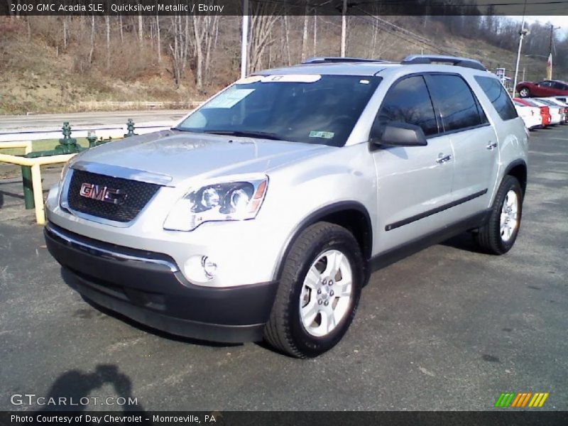 Quicksilver Metallic / Ebony 2009 GMC Acadia SLE