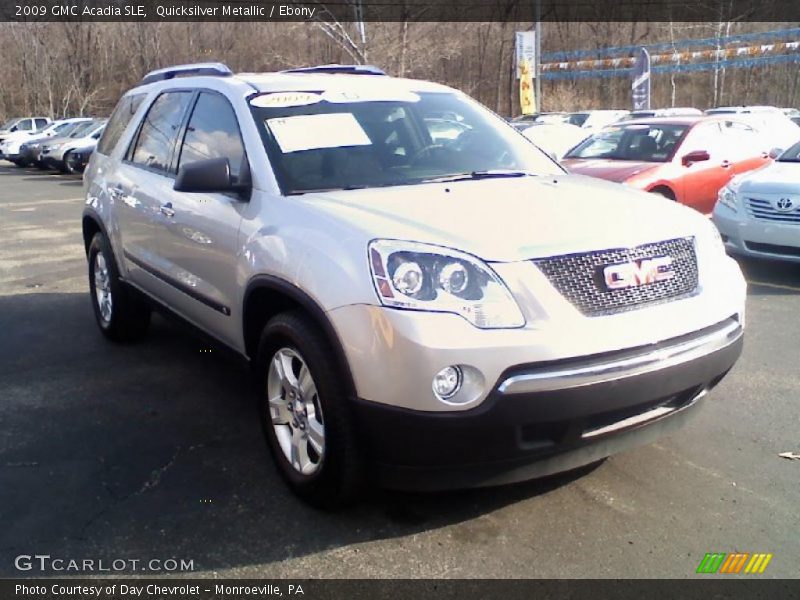Quicksilver Metallic / Ebony 2009 GMC Acadia SLE