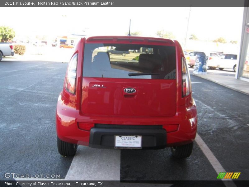 Molten Red / Sand/Black Premium Leather 2011 Kia Soul +