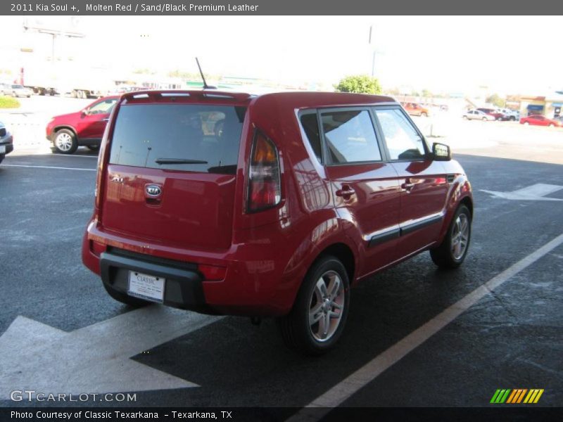 Molten Red / Sand/Black Premium Leather 2011 Kia Soul +