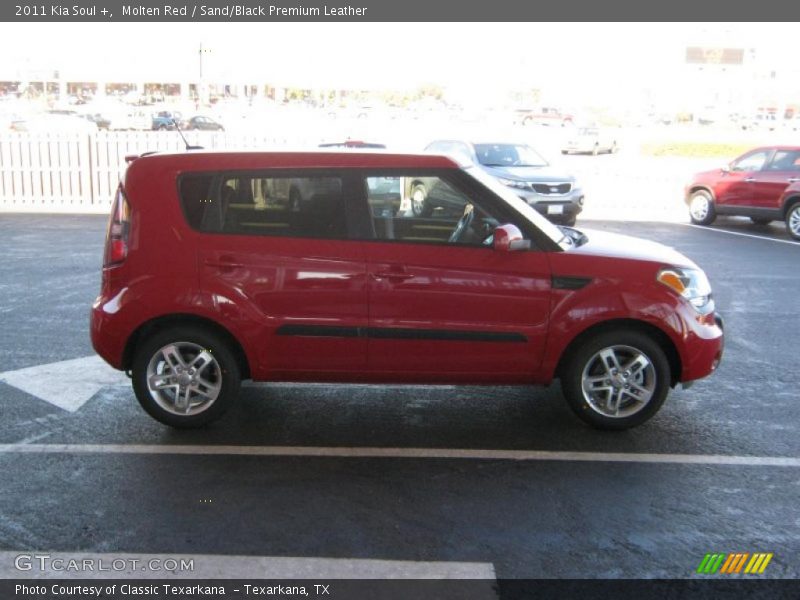 Molten Red / Sand/Black Premium Leather 2011 Kia Soul +