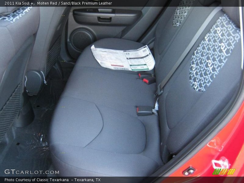 Molten Red / Sand/Black Premium Leather 2011 Kia Soul +