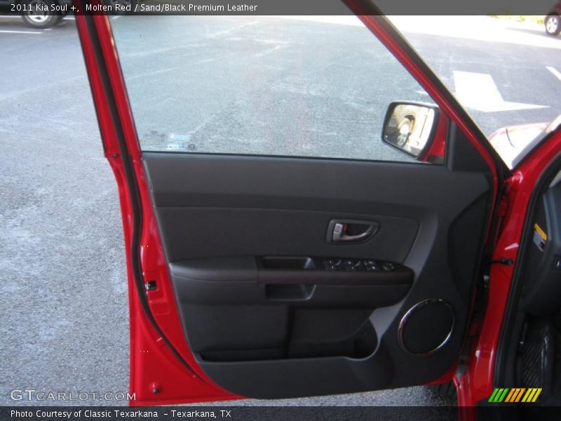 Molten Red / Sand/Black Premium Leather 2011 Kia Soul +