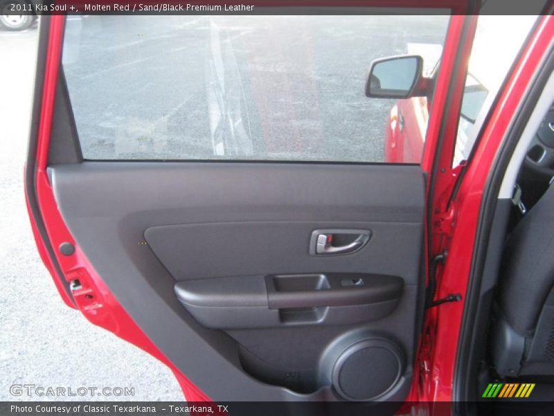 Molten Red / Sand/Black Premium Leather 2011 Kia Soul +