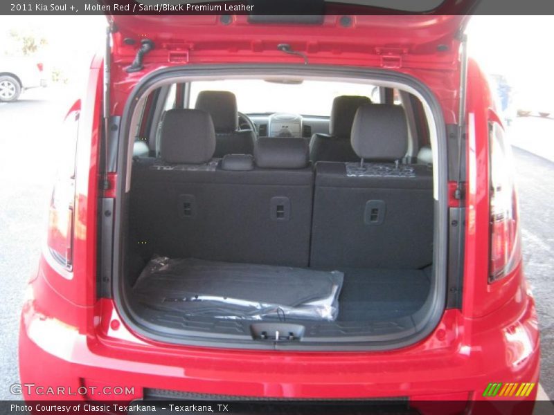 Molten Red / Sand/Black Premium Leather 2011 Kia Soul +