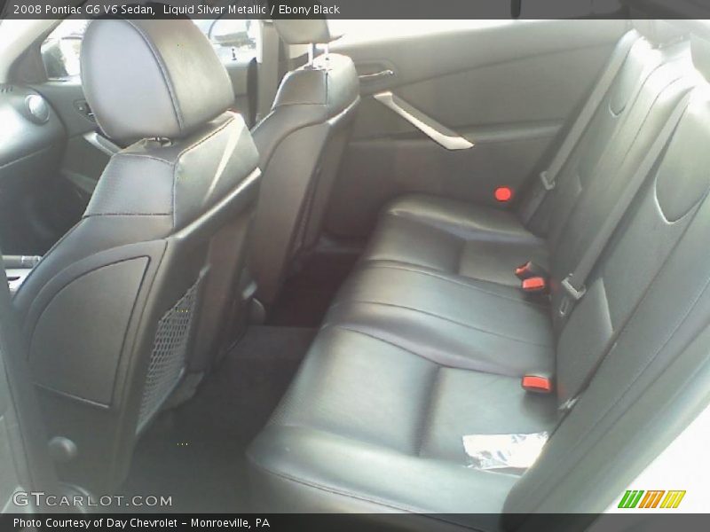 Liquid Silver Metallic / Ebony Black 2008 Pontiac G6 V6 Sedan