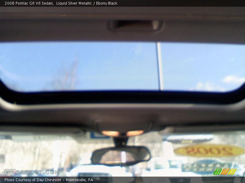Liquid Silver Metallic / Ebony Black 2008 Pontiac G6 V6 Sedan
