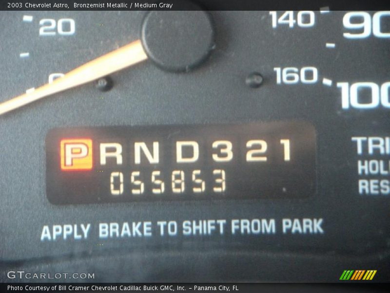 Bronzemist Metallic / Medium Gray 2003 Chevrolet Astro