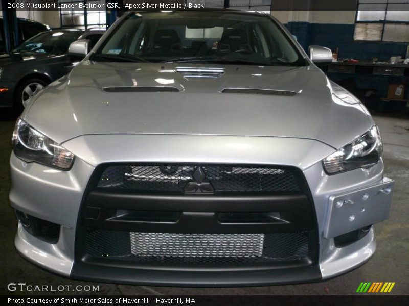 Apex Silver Metallic / Black 2008 Mitsubishi Lancer Evolution GSR