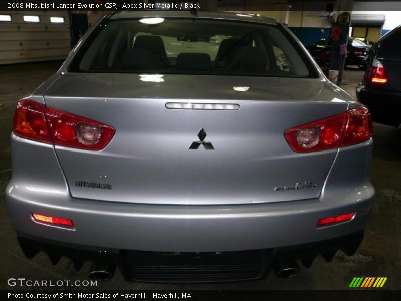 Apex Silver Metallic / Black 2008 Mitsubishi Lancer Evolution GSR