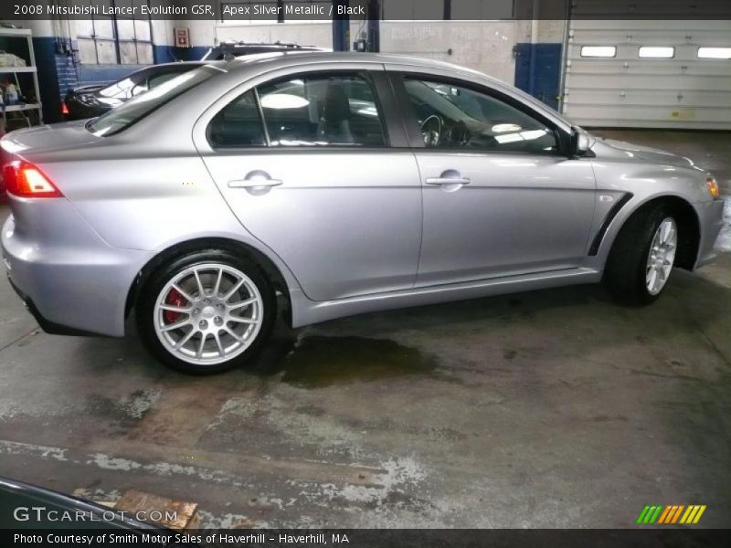 Apex Silver Metallic / Black 2008 Mitsubishi Lancer Evolution GSR
