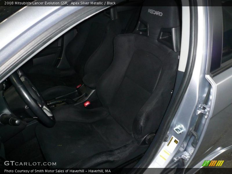 Apex Silver Metallic / Black 2008 Mitsubishi Lancer Evolution GSR