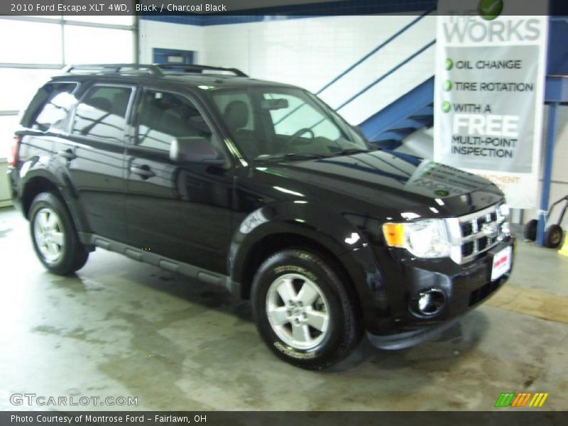 Black / Charcoal Black 2010 Ford Escape XLT 4WD