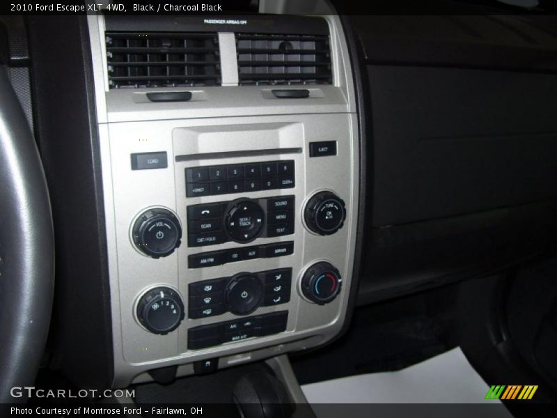 Black / Charcoal Black 2010 Ford Escape XLT 4WD