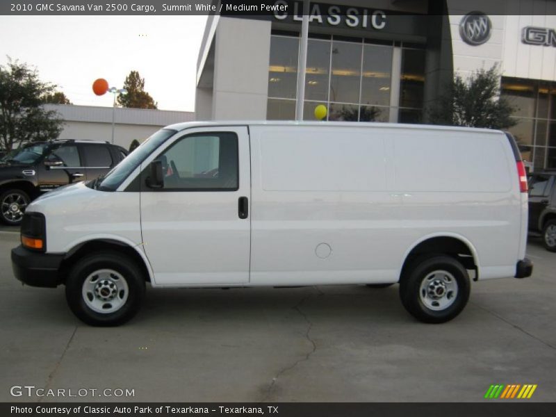 Summit White / Medium Pewter 2010 GMC Savana Van 2500 Cargo