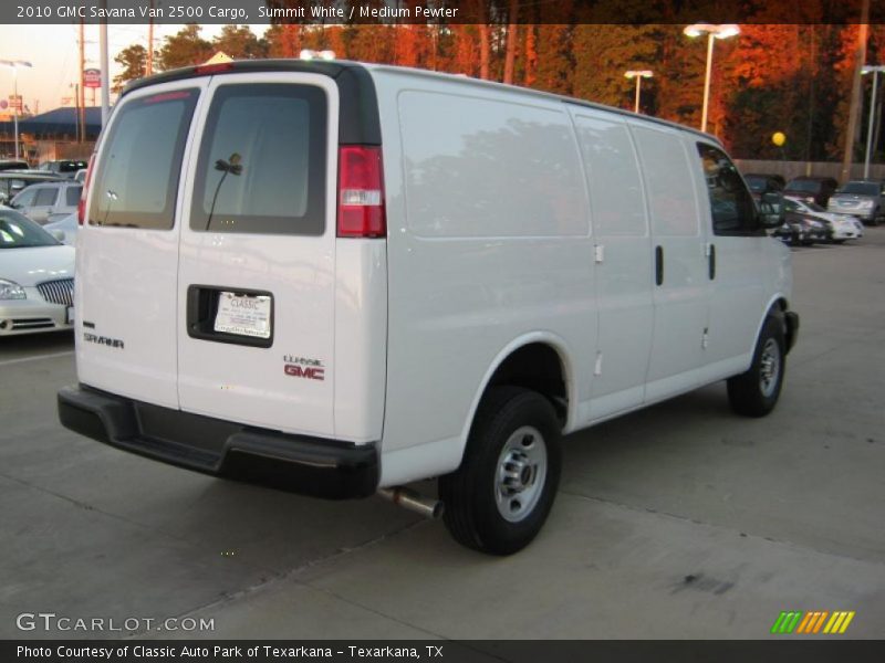 Summit White / Medium Pewter 2010 GMC Savana Van 2500 Cargo