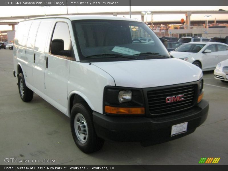 Summit White / Medium Pewter 2010 GMC Savana Van 2500 Cargo
