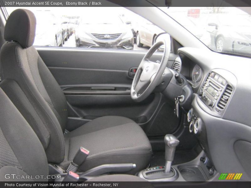 Ebony Black / Black 2007 Hyundai Accent SE Coupe