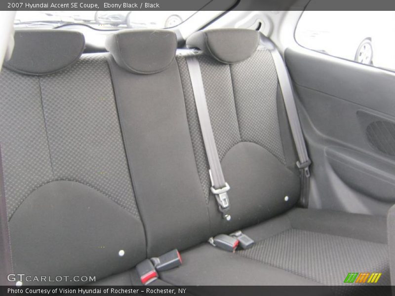 Ebony Black / Black 2007 Hyundai Accent SE Coupe