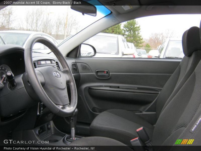 Ebony Black / Black 2007 Hyundai Accent SE Coupe