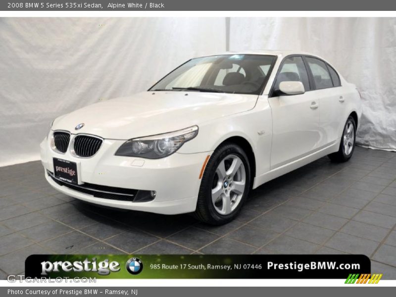 Alpine White / Black 2008 BMW 5 Series 535xi Sedan