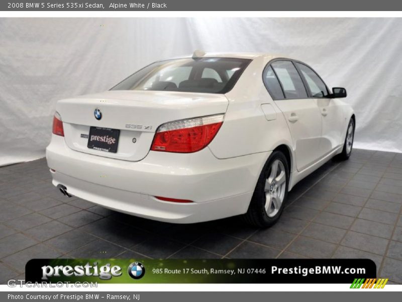 Alpine White / Black 2008 BMW 5 Series 535xi Sedan