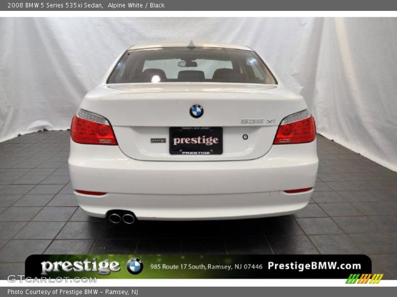 Alpine White / Black 2008 BMW 5 Series 535xi Sedan