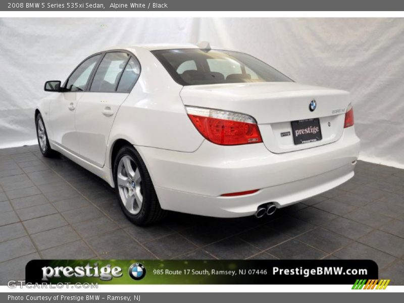 Alpine White / Black 2008 BMW 5 Series 535xi Sedan
