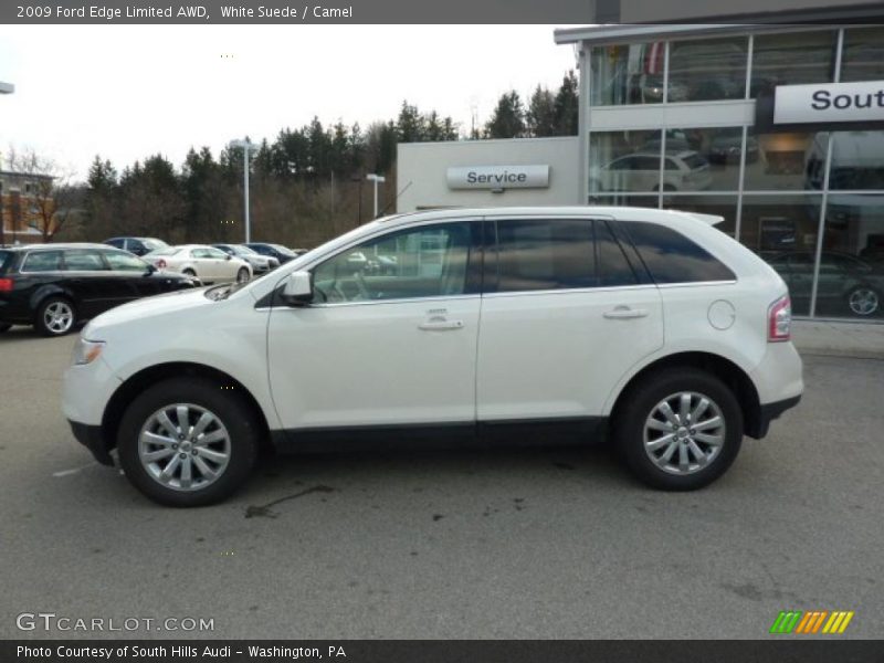 White Suede / Camel 2009 Ford Edge Limited AWD