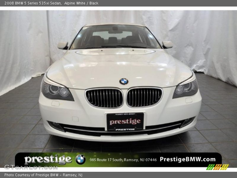 Alpine White / Black 2008 BMW 5 Series 535xi Sedan