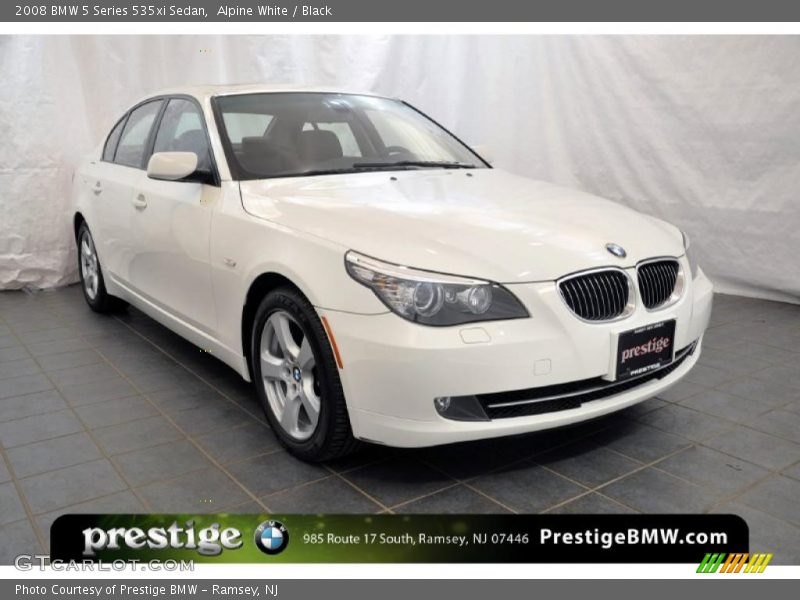 Alpine White / Black 2008 BMW 5 Series 535xi Sedan