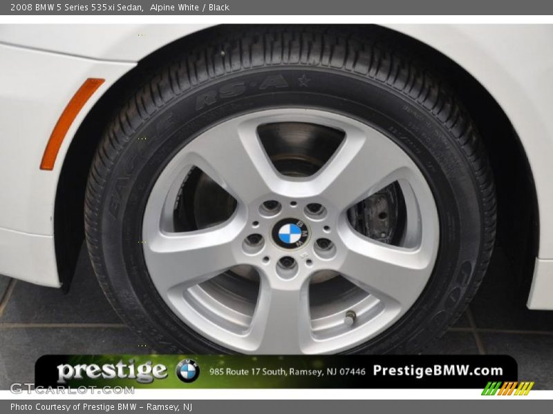 Alpine White / Black 2008 BMW 5 Series 535xi Sedan