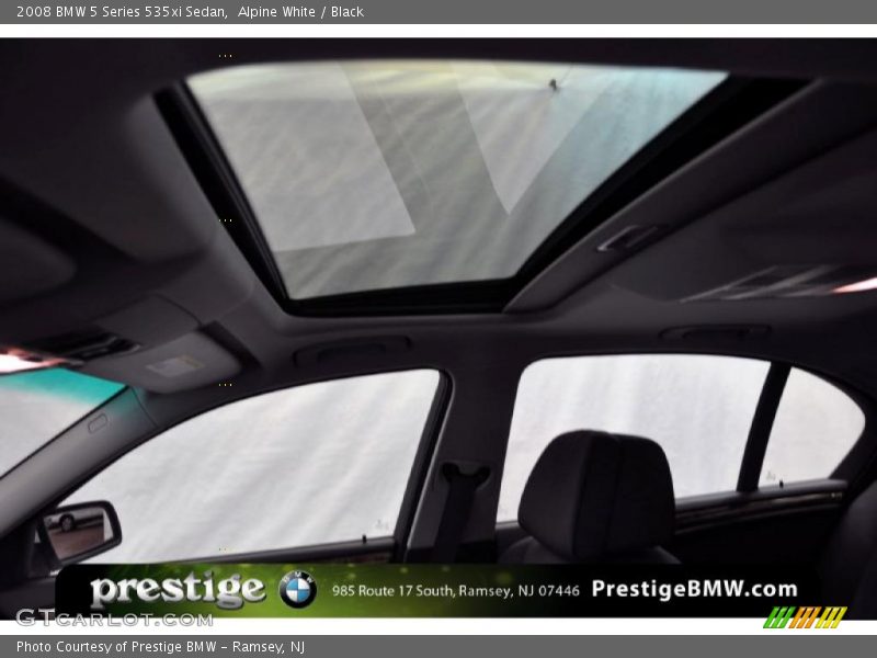Alpine White / Black 2008 BMW 5 Series 535xi Sedan