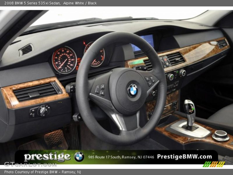 Alpine White / Black 2008 BMW 5 Series 535xi Sedan