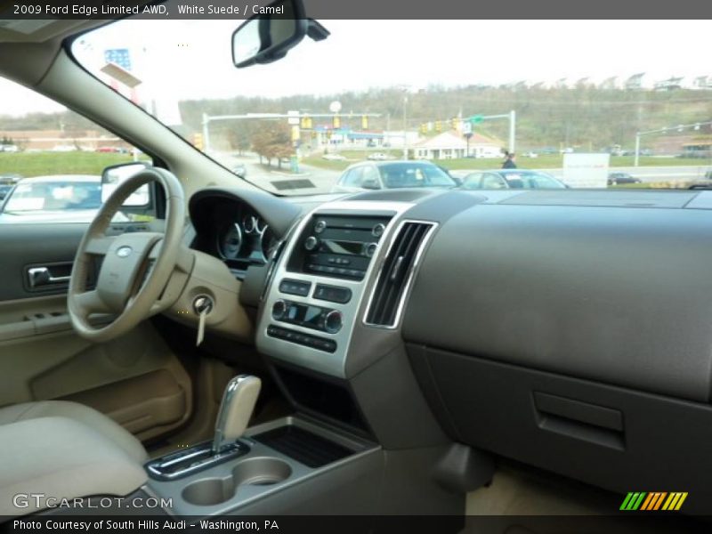White Suede / Camel 2009 Ford Edge Limited AWD