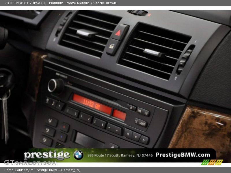 Platinum Bronze Metallic / Saddle Brown 2010 BMW X3 xDrive30i