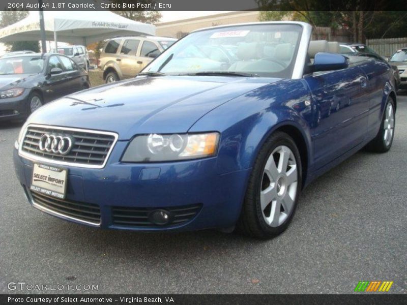 Caribic Blue Pearl / Ecru 2004 Audi A4 1.8T Cabriolet