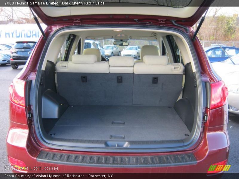 Dark Cherry Red / Beige 2008 Hyundai Santa Fe Limited