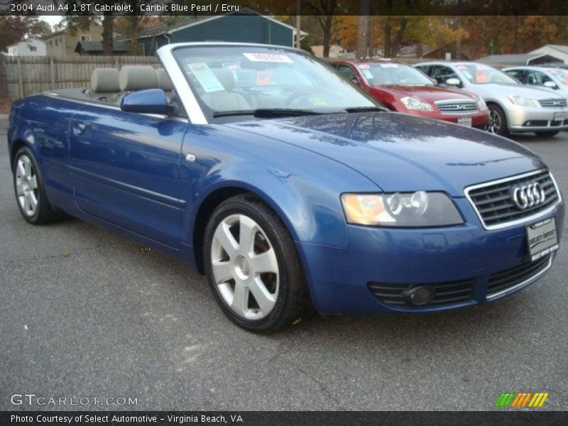 Caribic Blue Pearl / Ecru 2004 Audi A4 1.8T Cabriolet